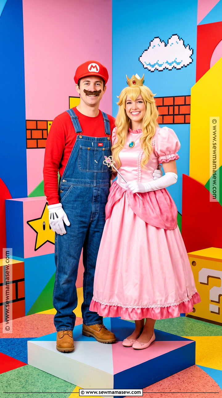 Mario And Princess Peach Couple Costume - 30 couples costumes ideas