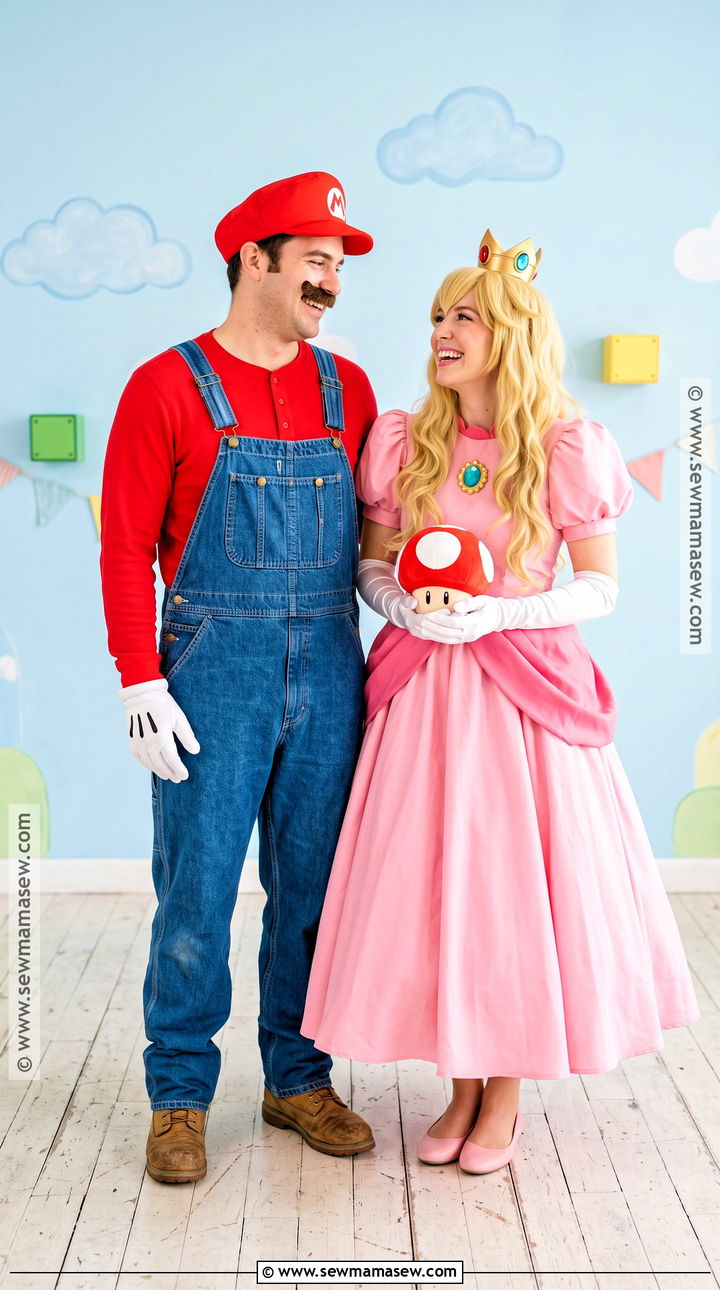 Mario And Princess Peach Couple Costume - 35 best halloween costumes for couples