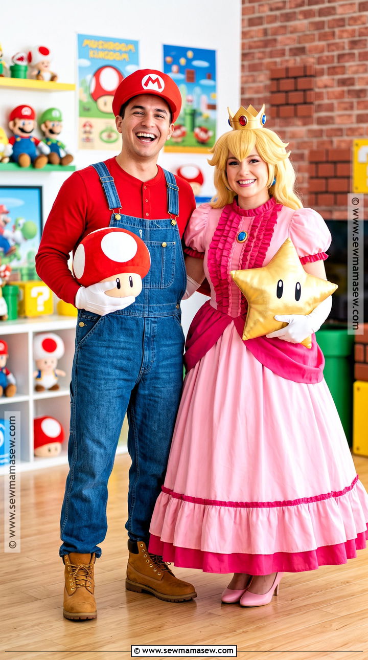 Mario And Princess Peach Couple Costume - 35 costume couple ideas
