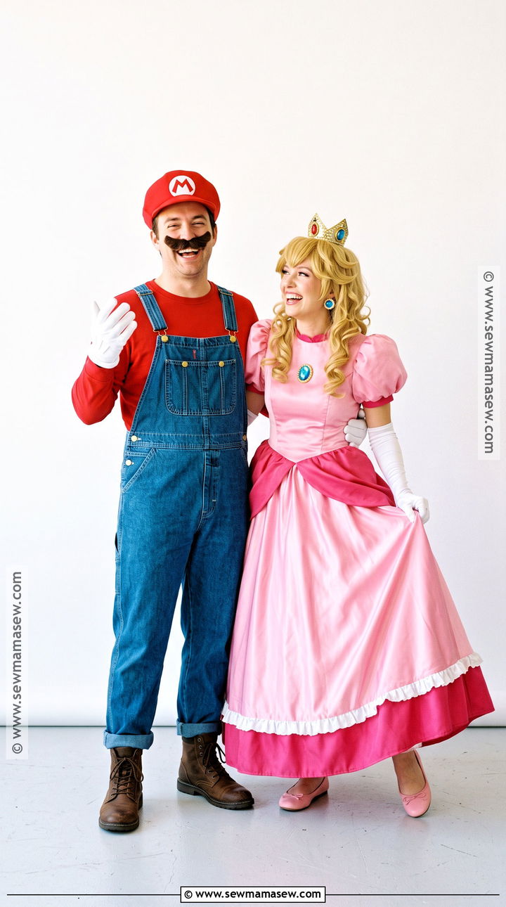 Mario And Princess Peach Couple Costume - 40 iconic halloween costumes for couples