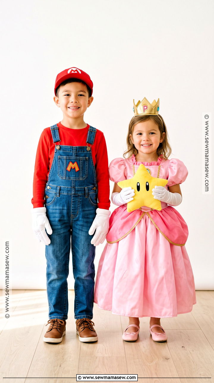 Mario And Princess Peach Sibling Costume - 30 sibling halloween costumes boy and for girls
