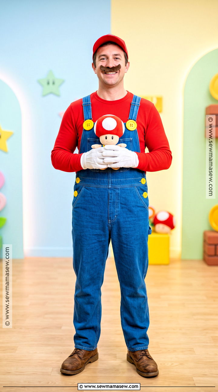 Mario Cosplay With Blue Overalls - 35 best cosplay ideas