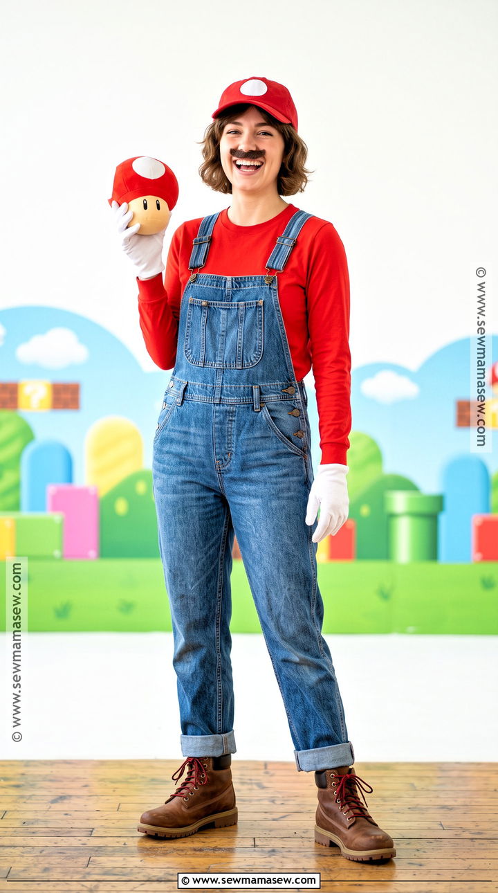 Mario Cosplay With Red Cap - 30 short hair cosplay characters ideas