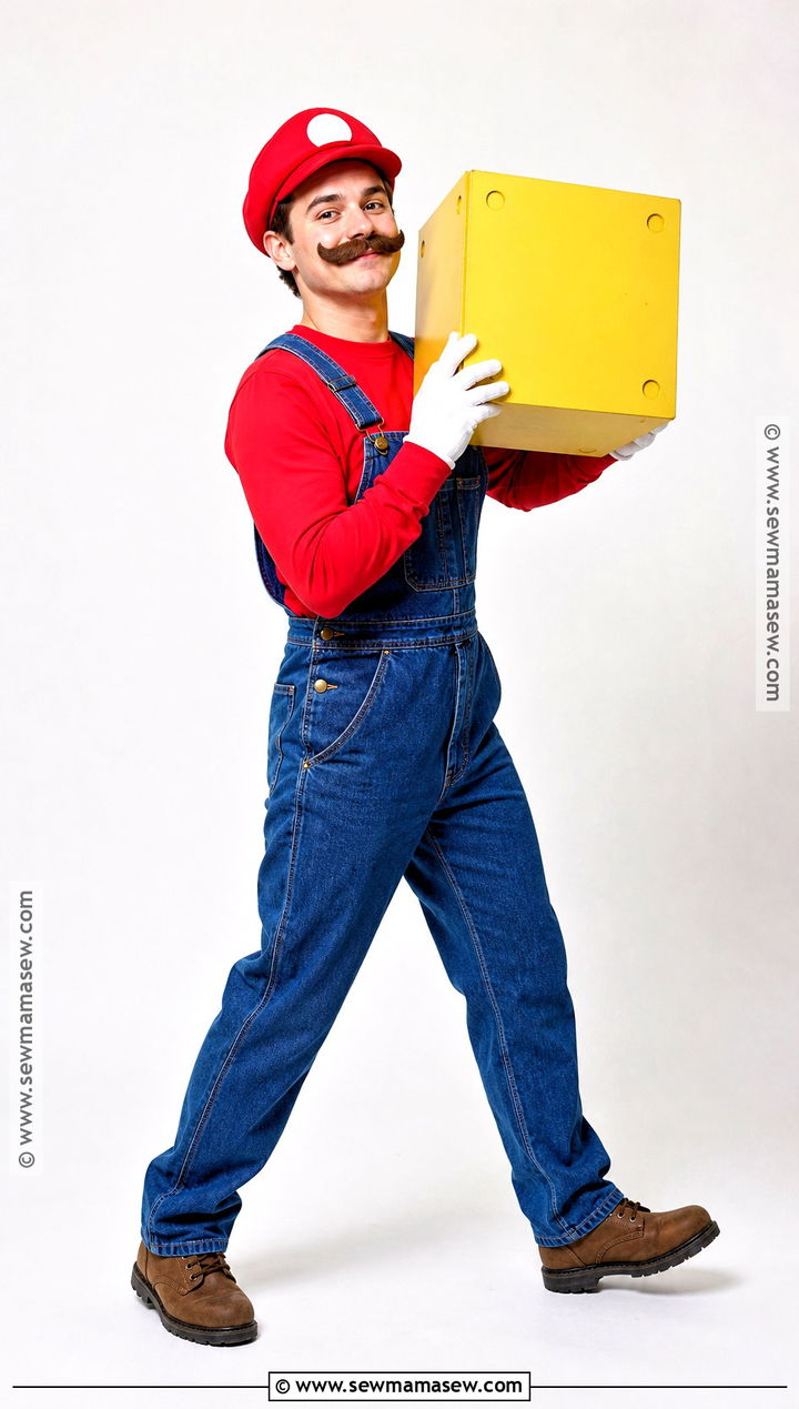 Mario Costume With Red Cap - 30 easy men halloween costumes for guys
