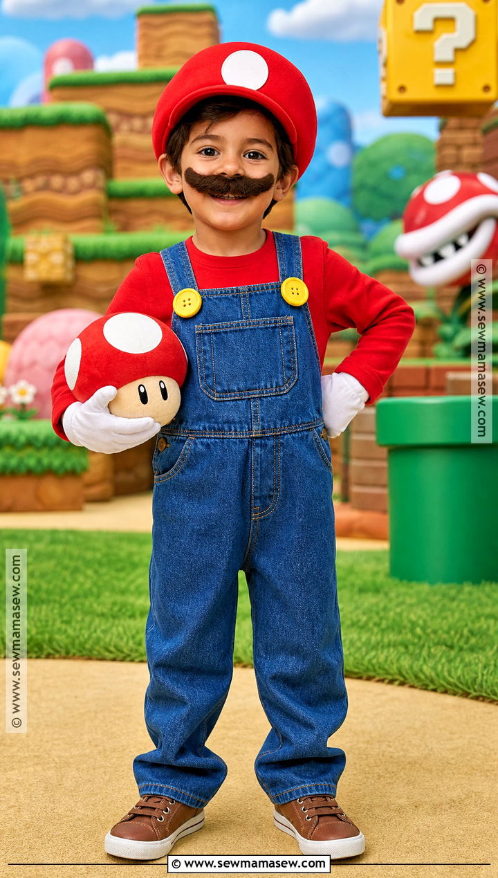 Mario Costume With Red Cap - 30 best fancy dress costumes for kids