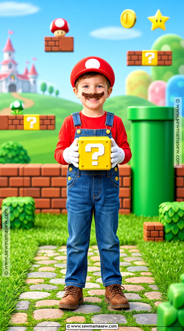 Mario Costume With Red Hat - 30 boys costume ideas