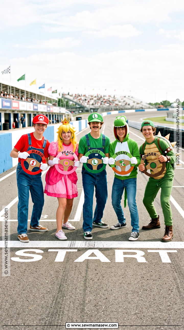 Mario Kart Group Costume - 40 Group Halloween Costumes for Teens