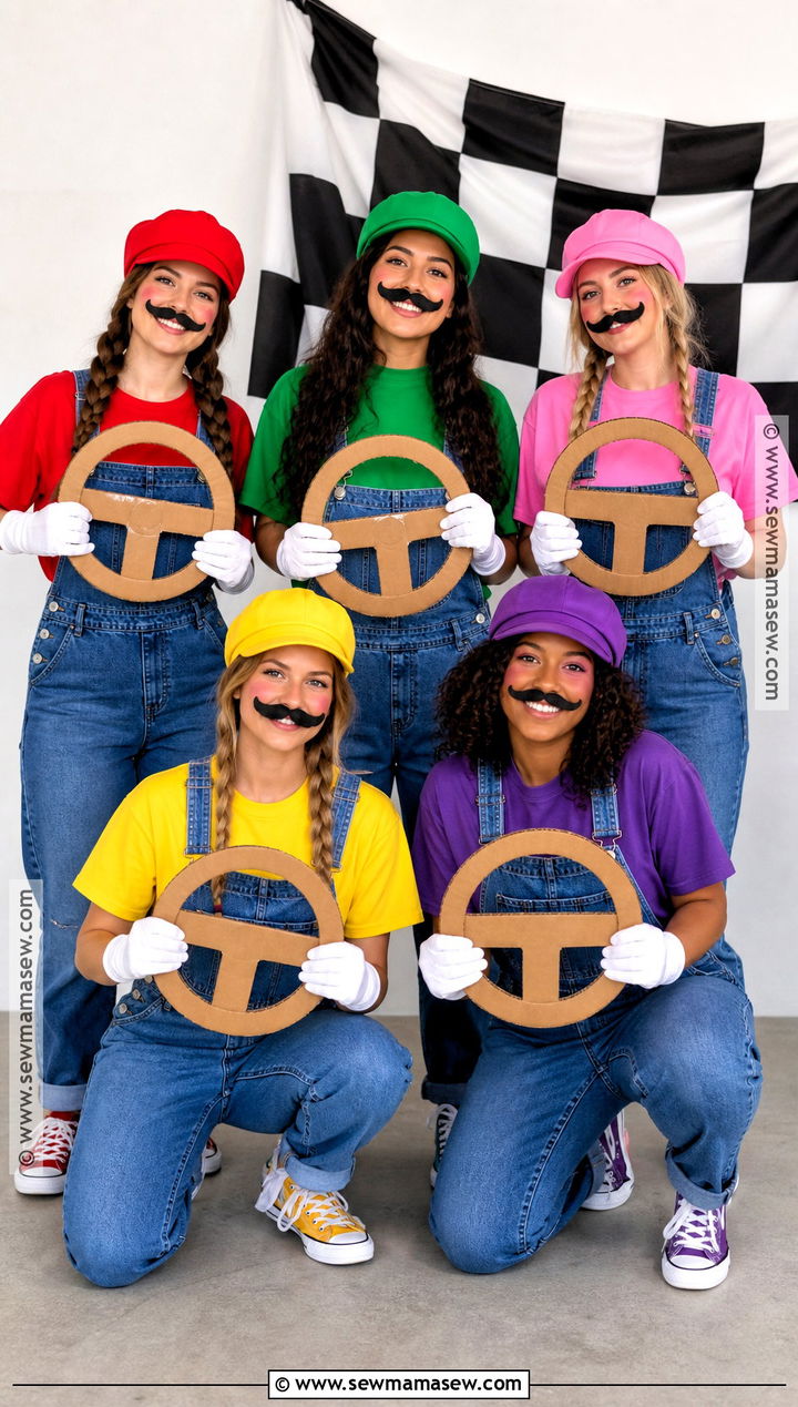 Mario Kart Group Costume - 50 halloween costumes college