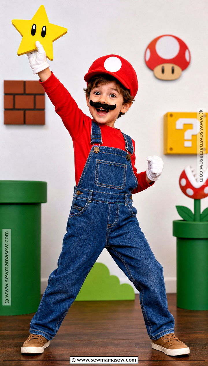 Mario Kids Costume - 35 halloween kids costumes