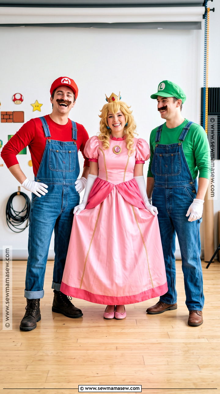 Mario Luigi And Peach Trio Costume - 30 easy trio costumes