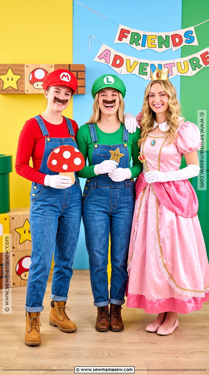 Mario Luigi And Princess Costume - 30 3 people costumes