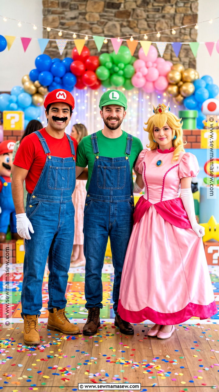 Mario Luigi And Princess Peach Costume - 35 3 People Costume Ideas