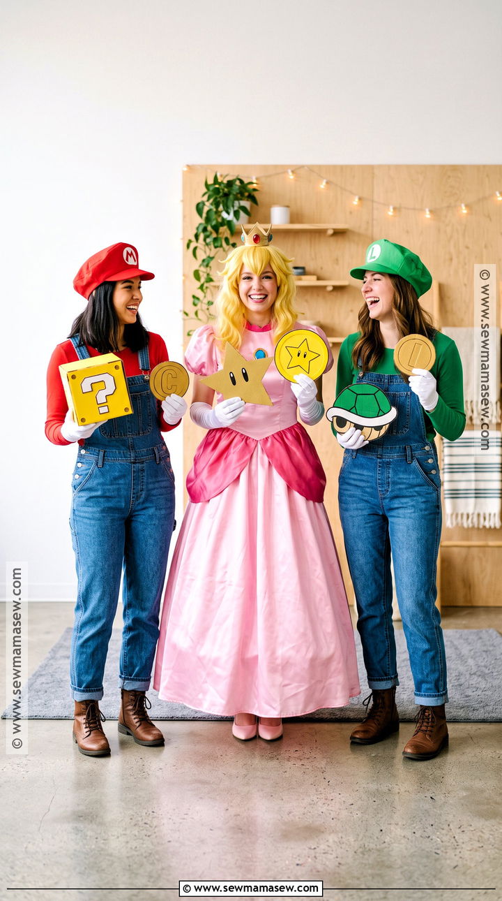 Mario Luigi And Princess Peach Costume - 30 costume ideas for 3 for friends