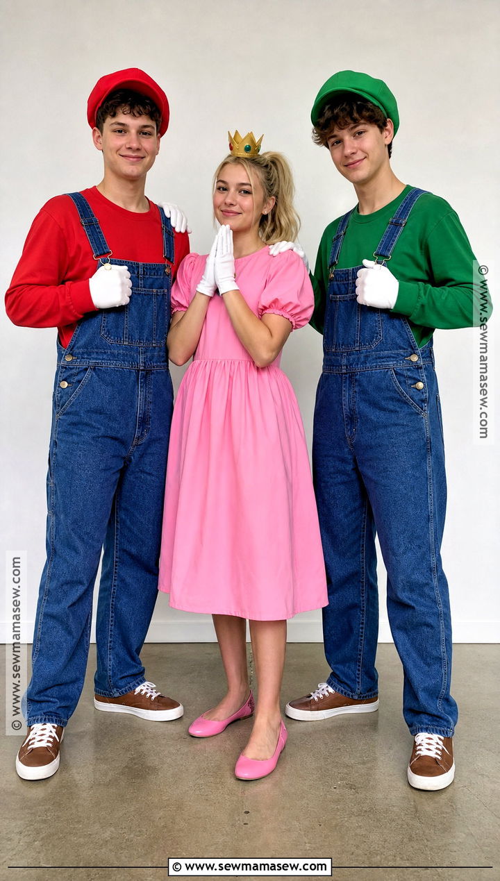 Mario Luigi And Princess Peach Trio Costume - 35 trio costume ideas for teens