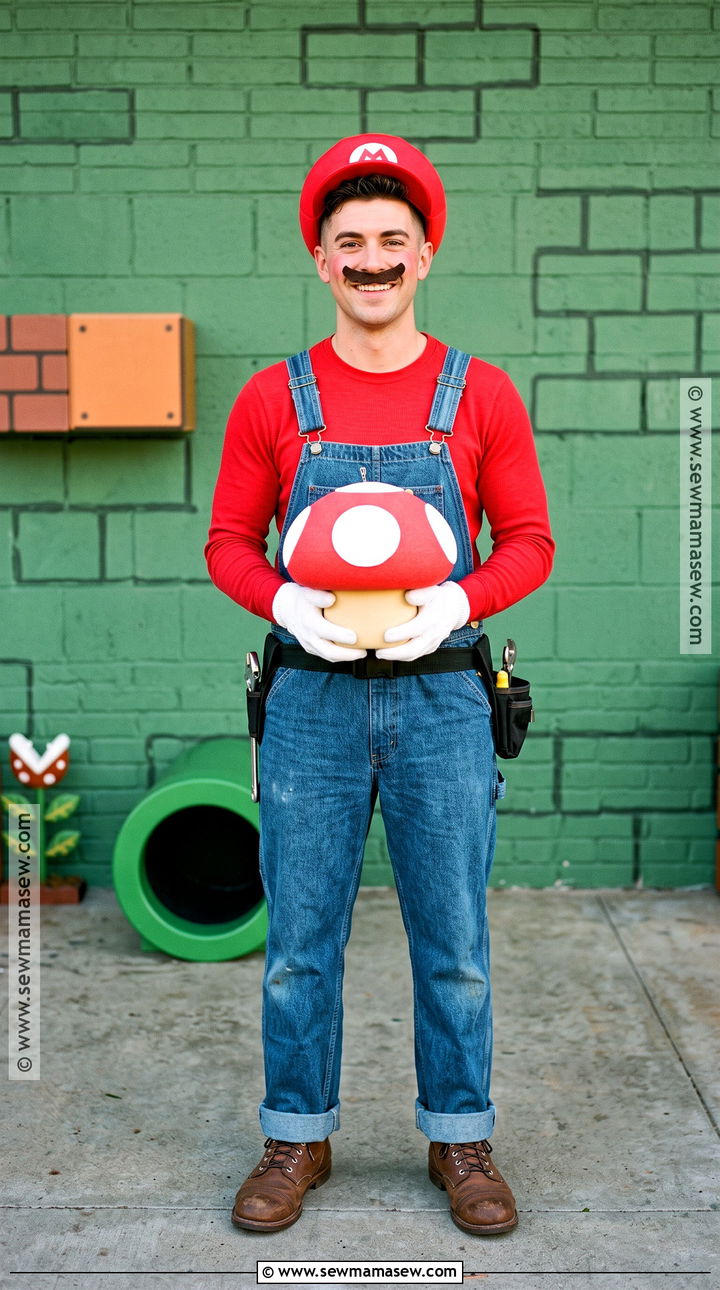 Mario Plumber Costume - 30 easy halloween costumes for men