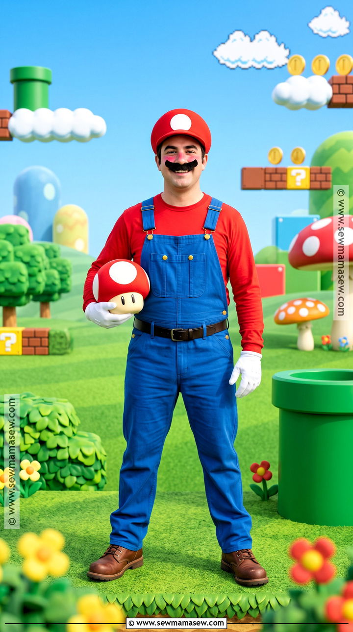 Mario Plumber Costume - 45 male halloween costumes
