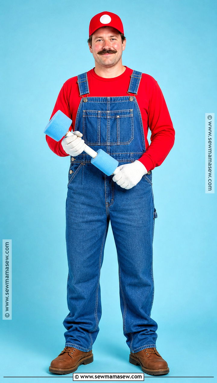 Mario Plumber Costume - 30 easy guy halloween costumes
