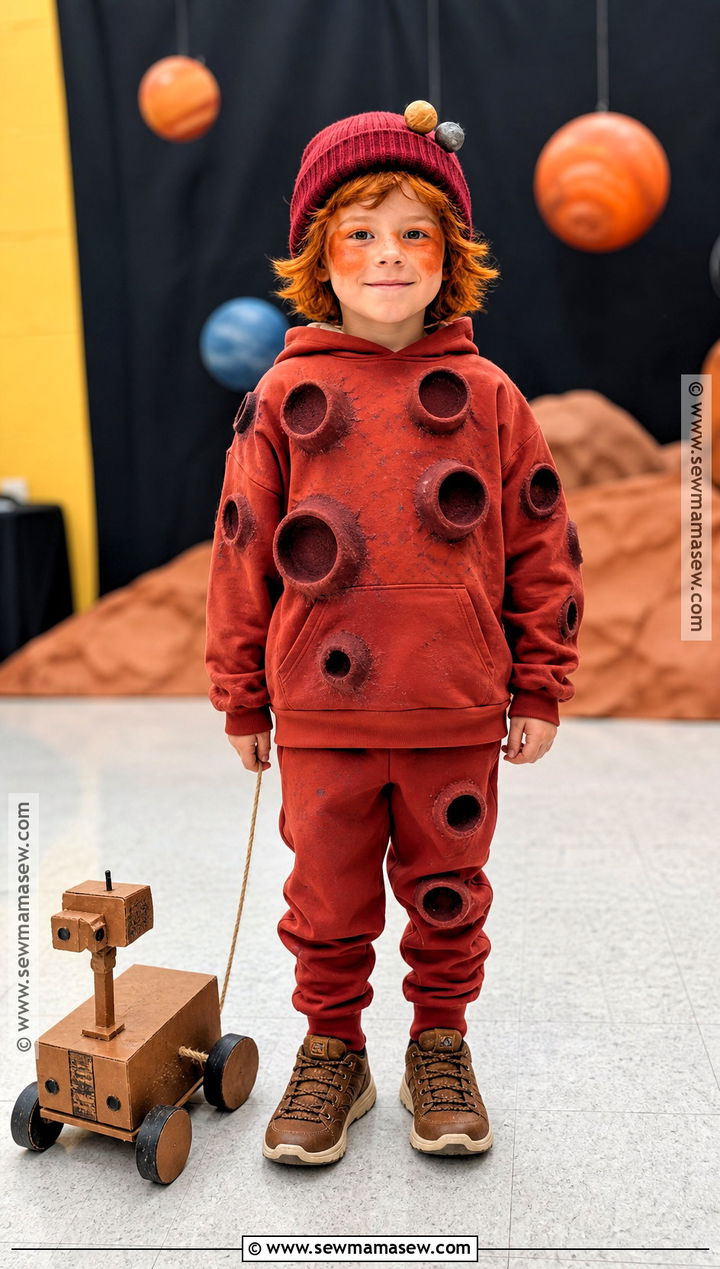 Mars Solar System Costume With Rover Prop - 30 Solar System Costume Ideas