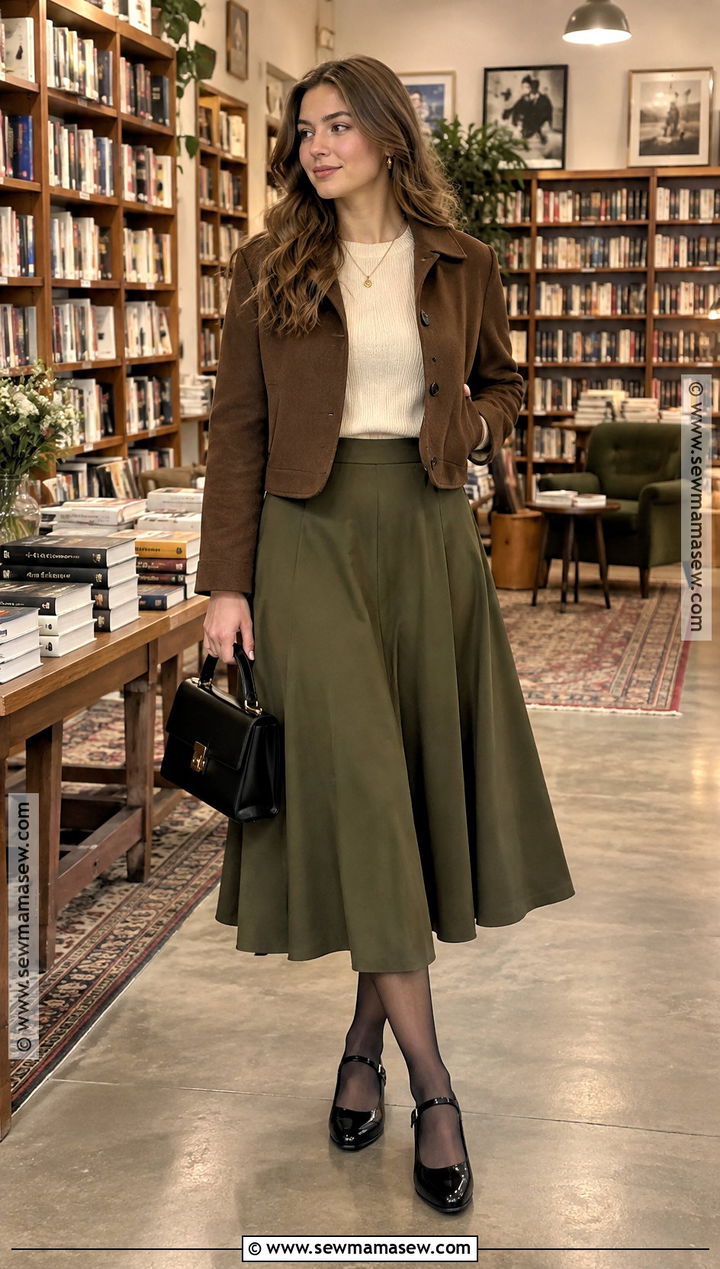 Mary Jane Flats With a Midi Skirt - 15 fall capsule shoes