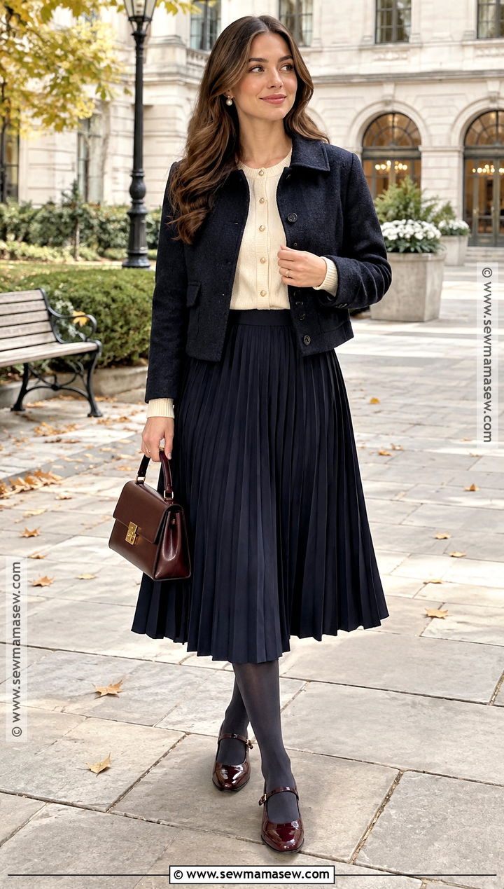 Mary Jane Flats With a Pleated Skirt - 15 Fall Winter 2026 Shoes