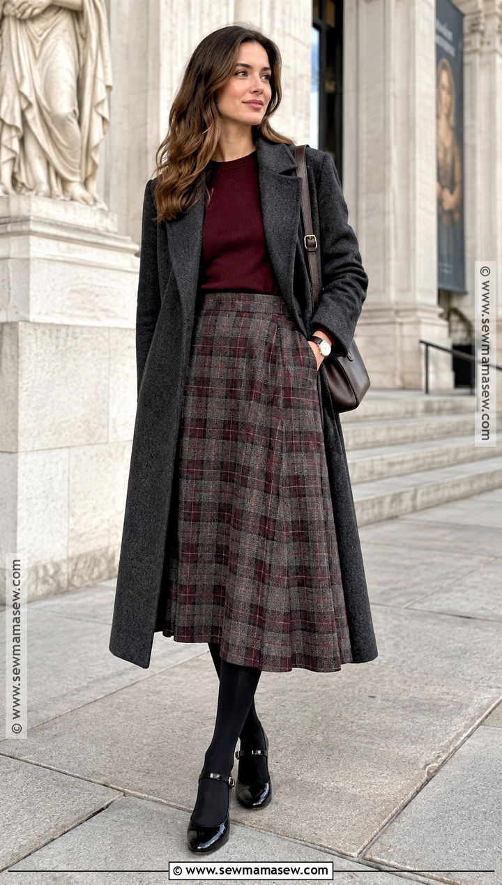 Mary Jane Heels With Plaid Skirt - 25 fall heels