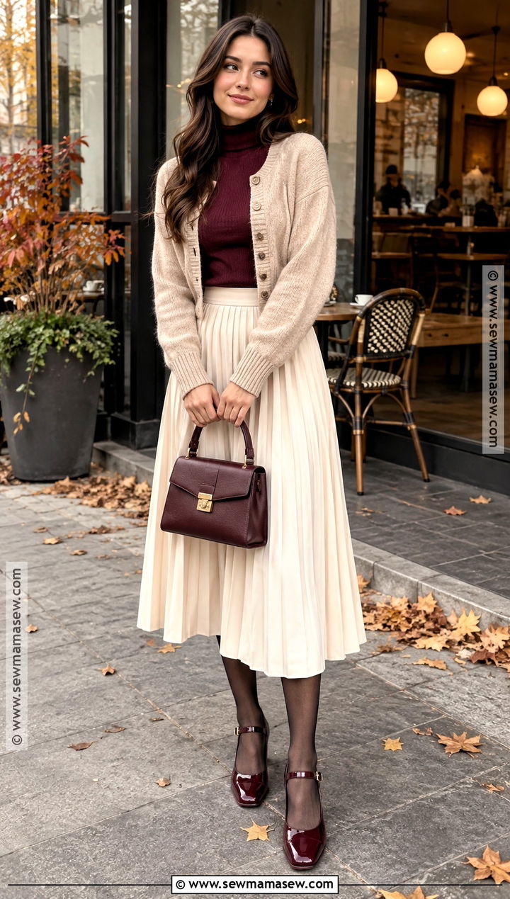 Mary Jane Shoes With A Midi Skirt - 15 2026 fall shoes for women