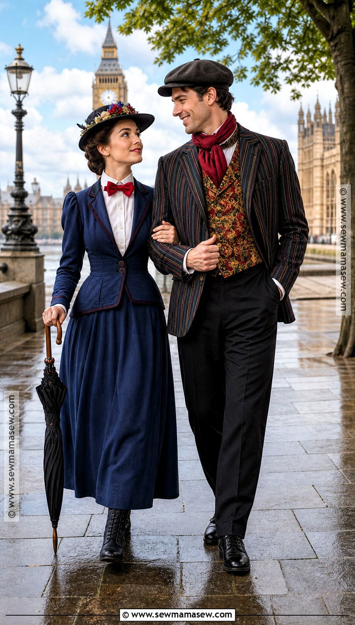 Mary Poppins And Bert Costume - 45 cute couple halloween costumes