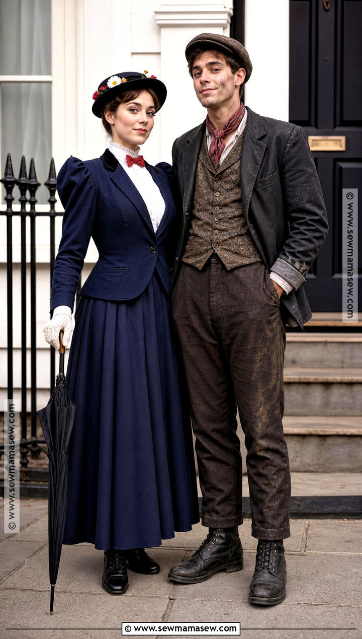 Mary Poppins And Bert Couple Costume - 30 Disney Halloween Costumes for Couples