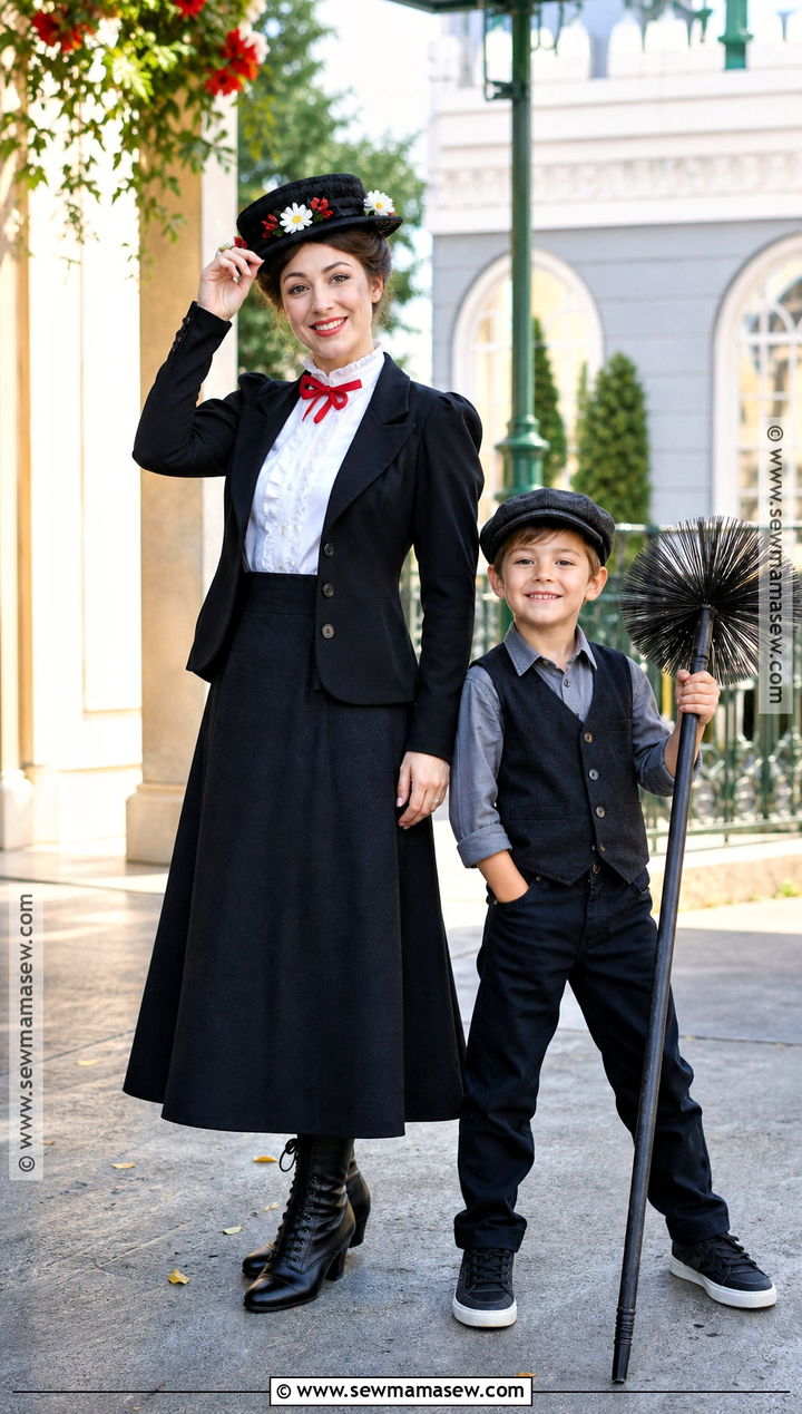 Mary Poppins And Chimney Sweep Costume - 30 mom and son costume ideas