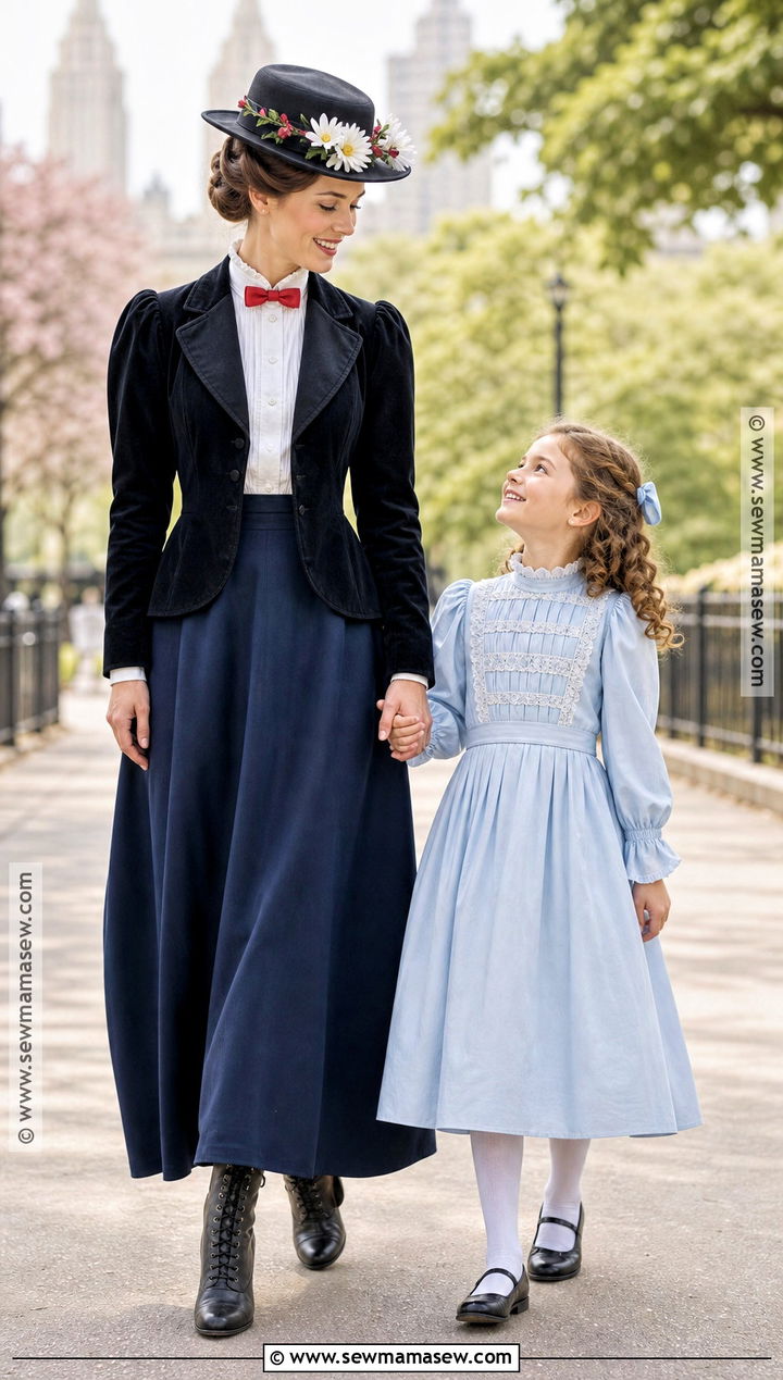 Mary Poppins And Jane Banks Costume - 30 mom daughter halloween costumes