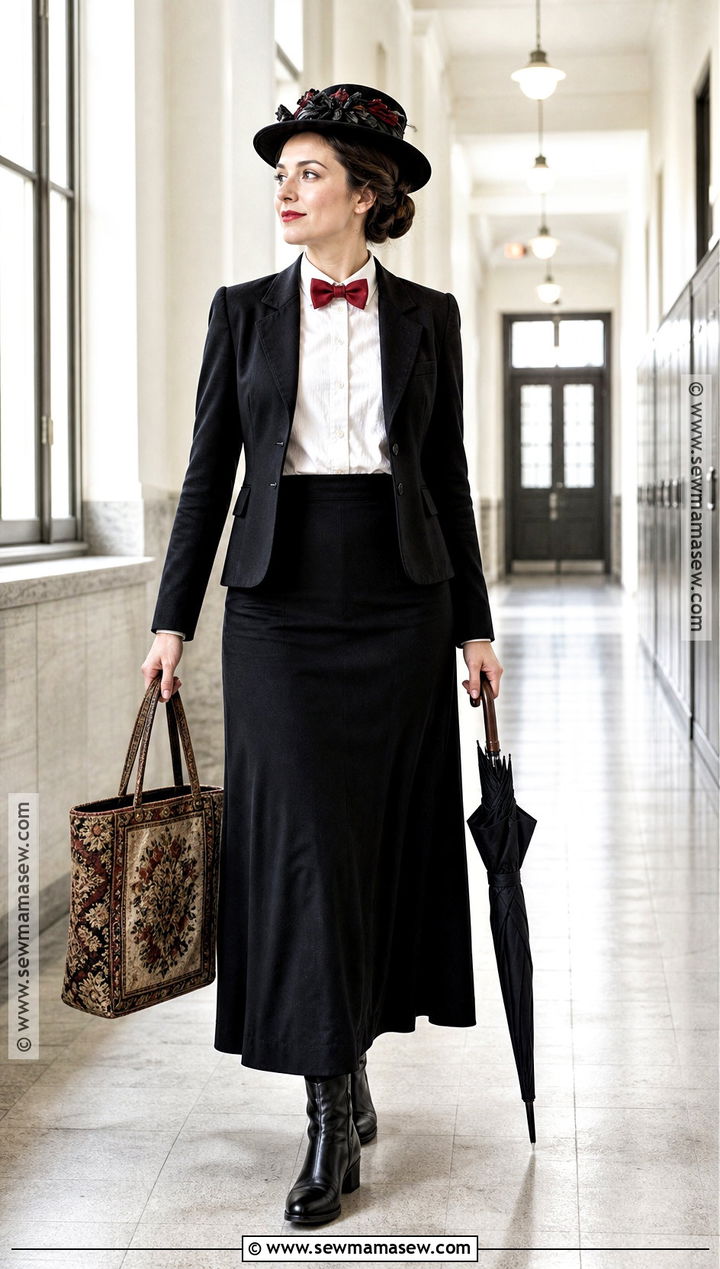 Mary Poppins Costume - 30 easy book character costumes for teachers