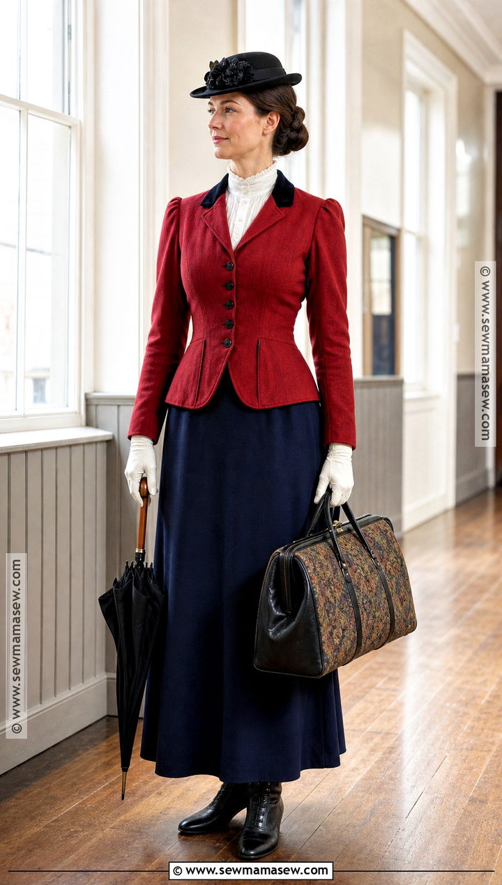 Mary Poppins Costume With Blue Skirt - 35 book week costumes for teachers