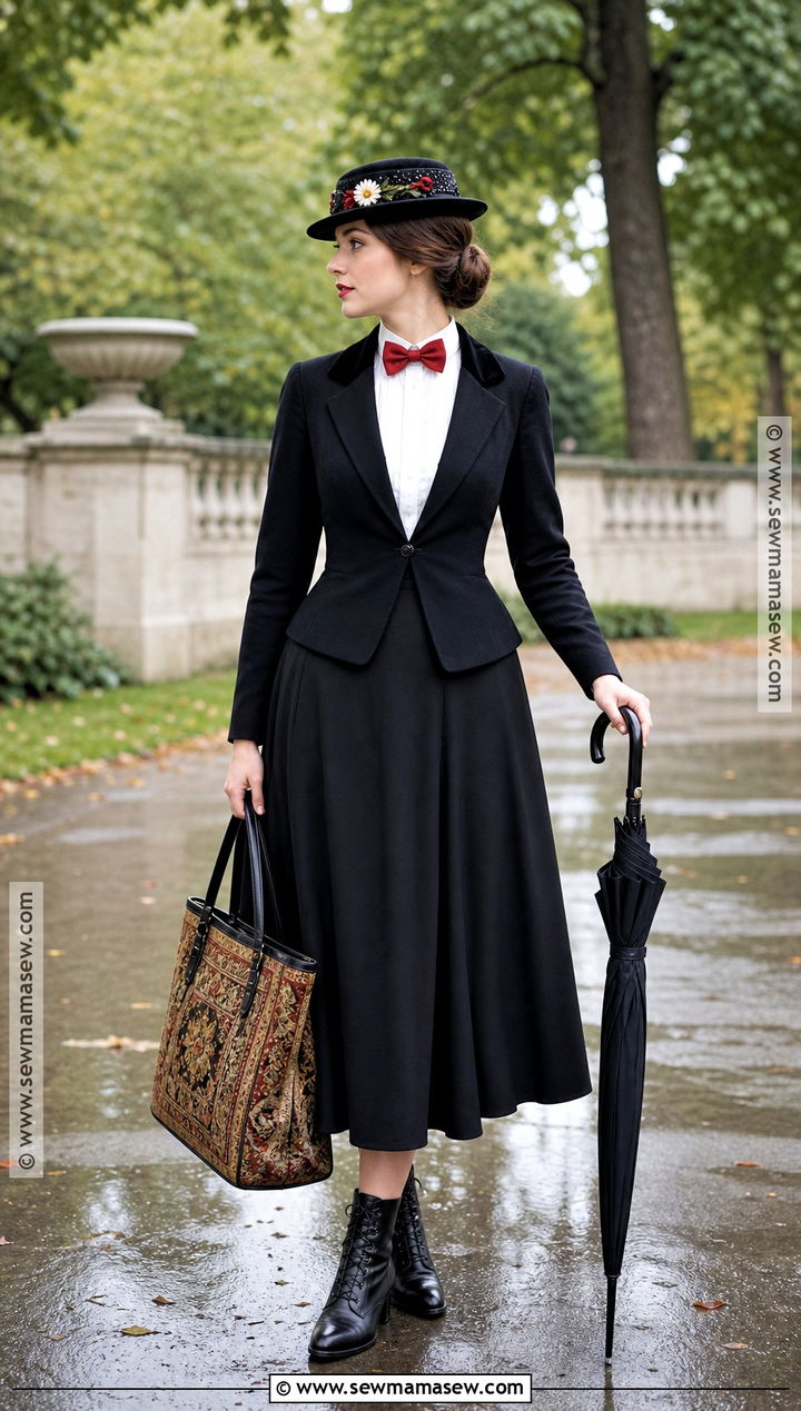 Mary Poppins Costume With Brown Bun - 35 halloween costumes brown hair