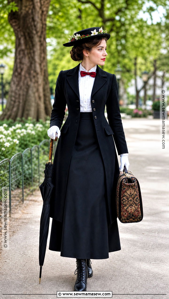 Mary Poppins Costume With Brown Updo - 30 brown hair costume ideas