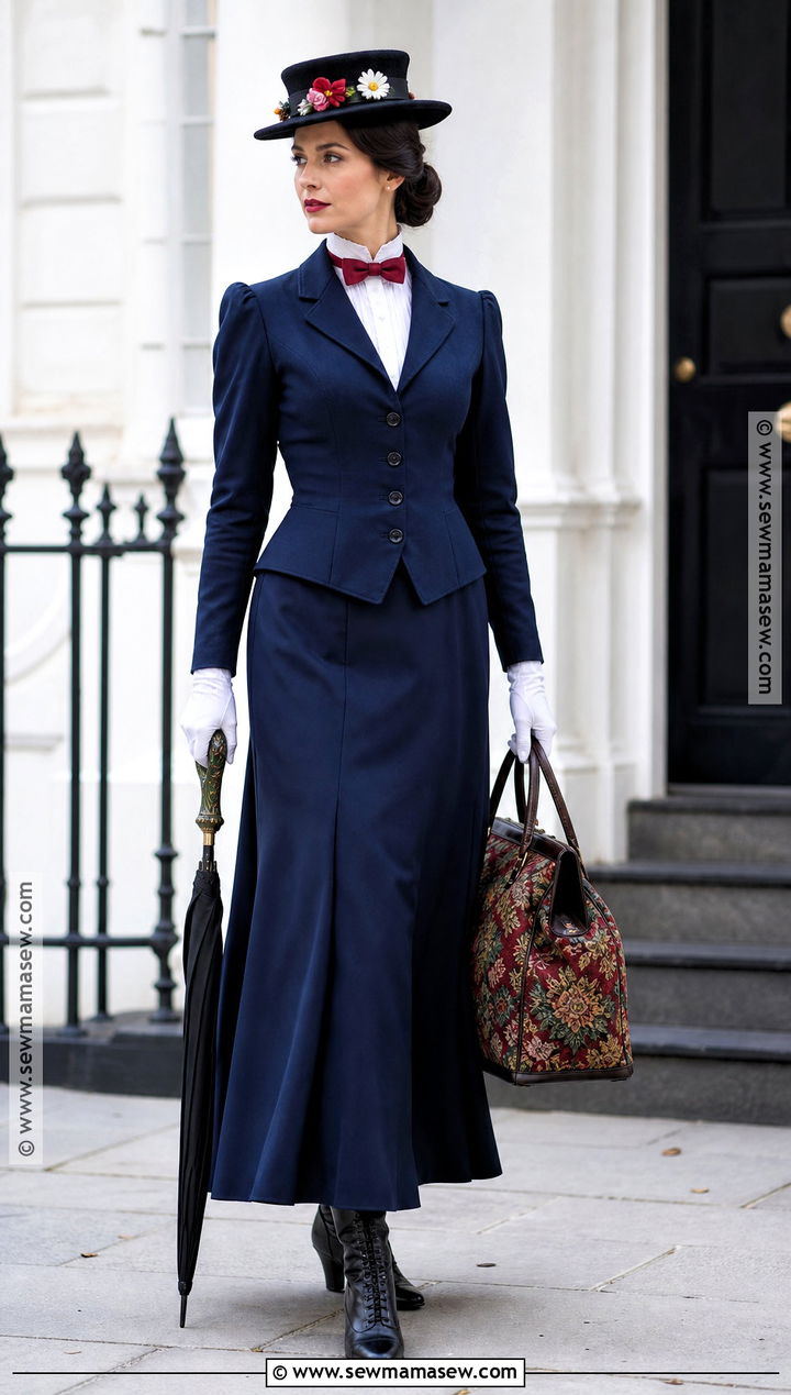 Mary Poppins Costume With Umbrella - 30 story book costumes