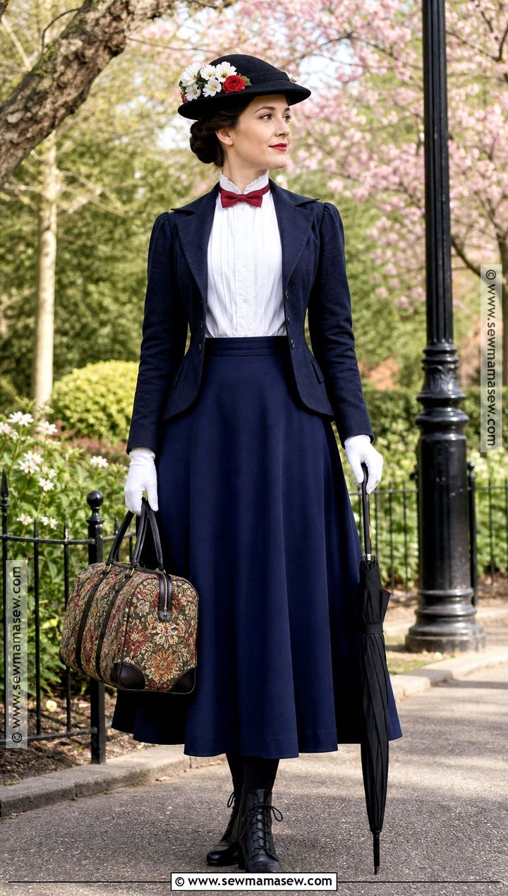 Mary Poppins Nanny Costume - 30 Hollywood Characters Costume Ideas
