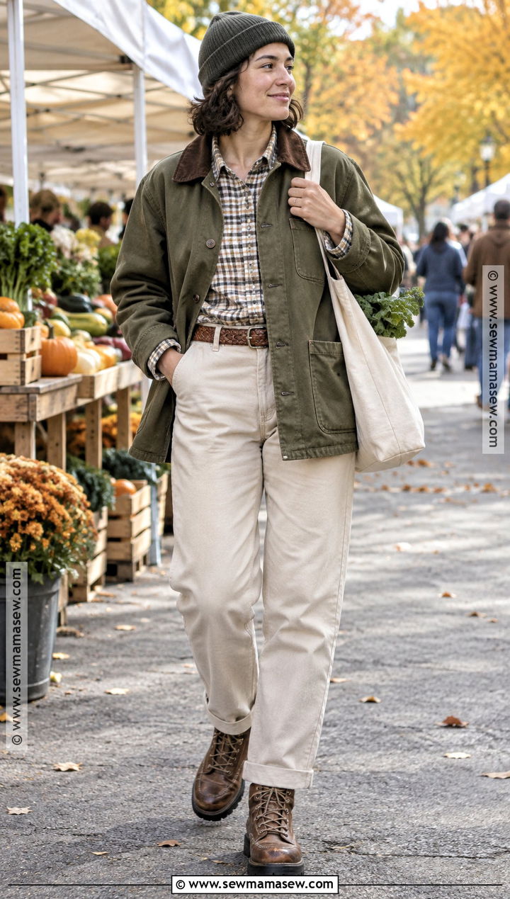 Masc Autumn Barn Jacket and Chino Pants Outfit - 20 masc autumn outfit ideas