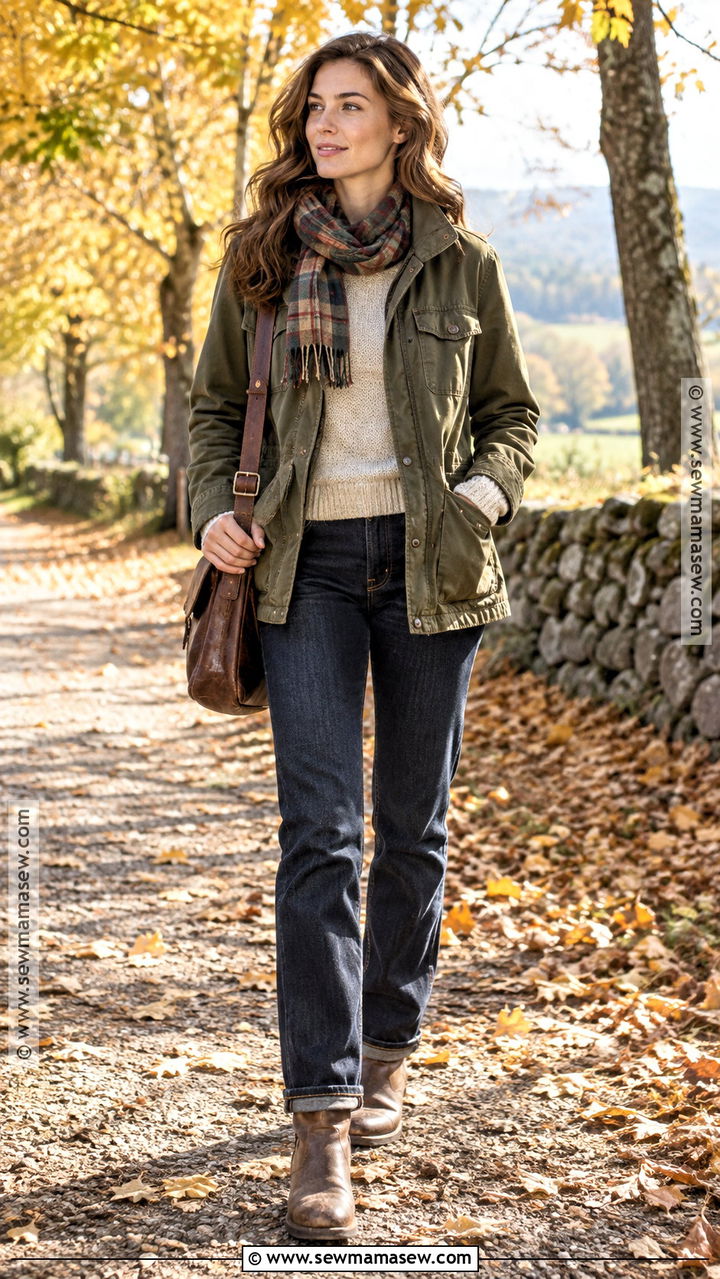Masc Field Jacket With Knit Sweater - 20 masc outfits fall
