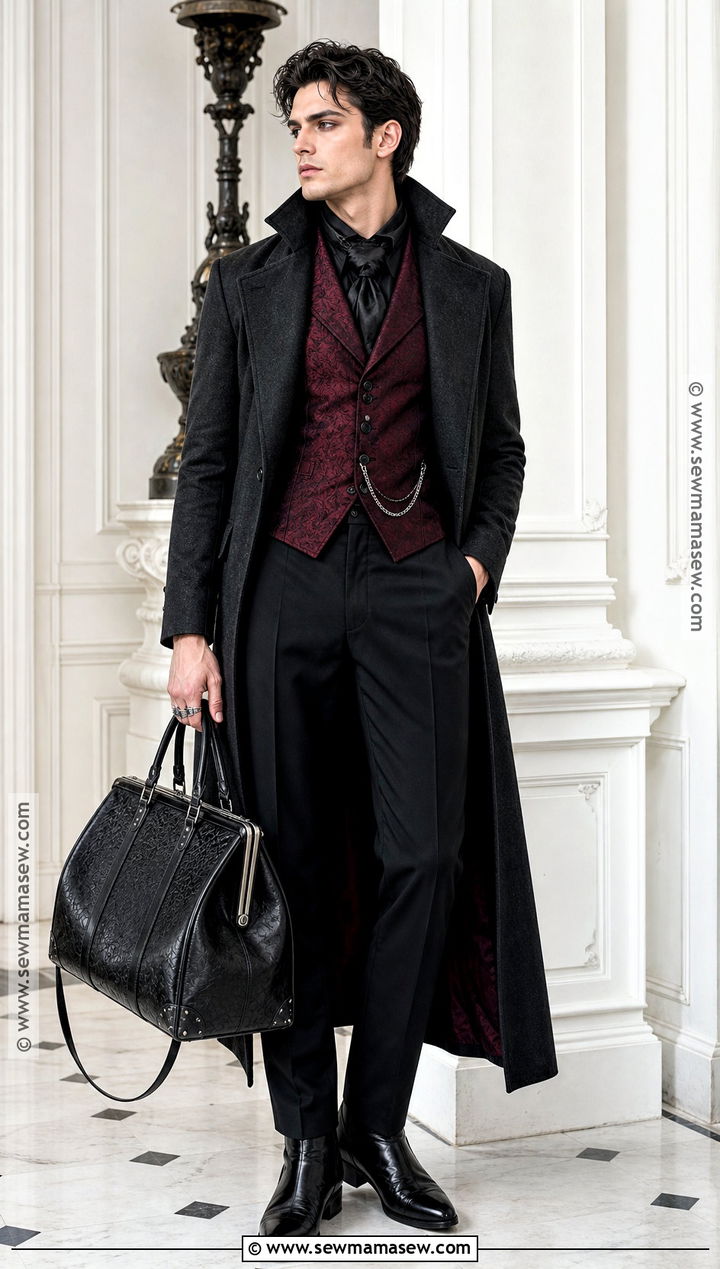 Masculine Vampire Outfit With Waistcoat - 50 vampire outfit ideas