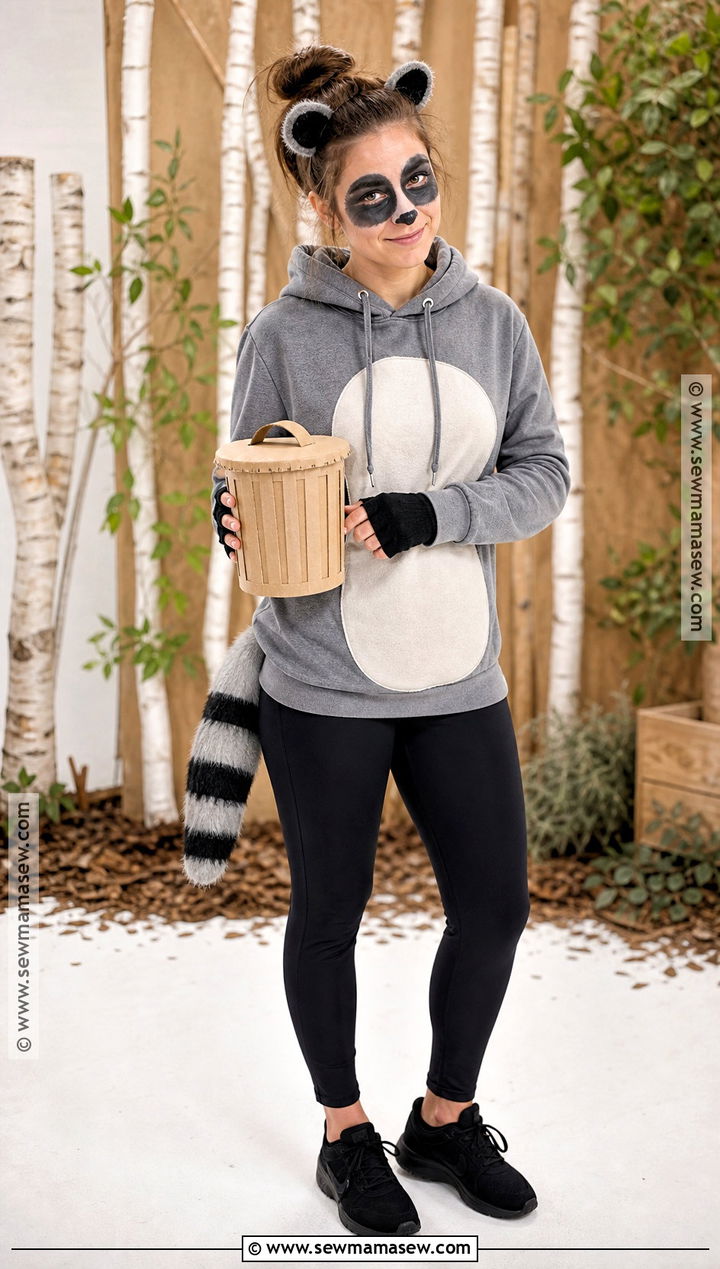 Masked Raccoon Costume - 40 animal costume ideas
