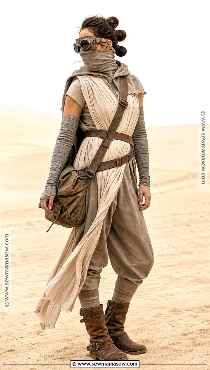 Masked Scavenger Rey Costume - 30 Rey Star Wars Costume Ideas