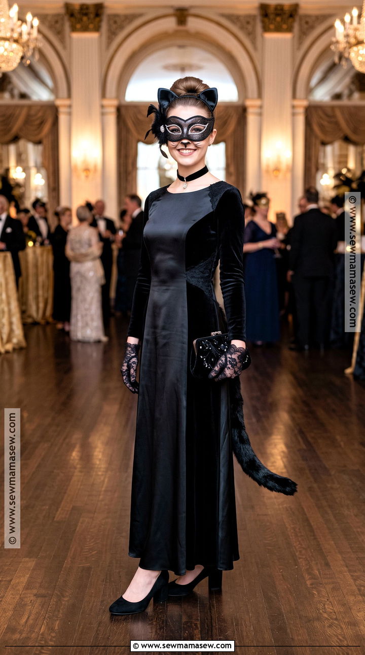 Masquerade Black Cat Costume - 30 Black Cat Costume Ideas for Women