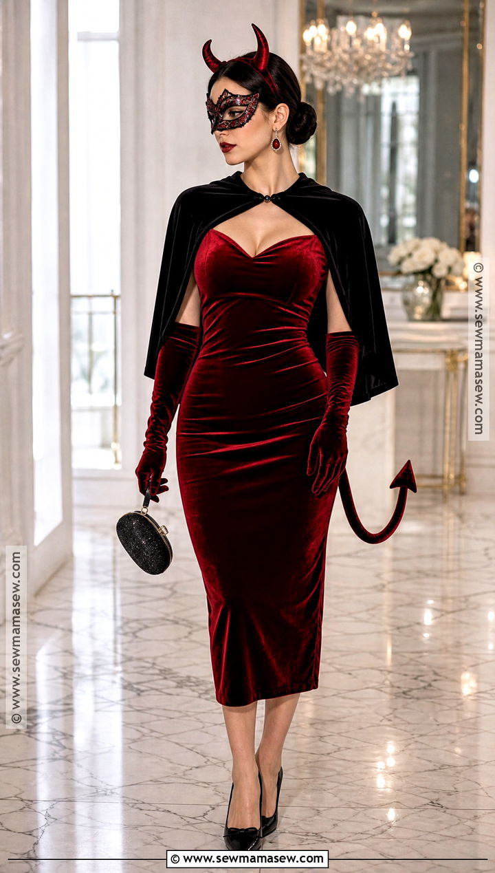 Masquerade Devil Costume - 40 devil costume ideas for women