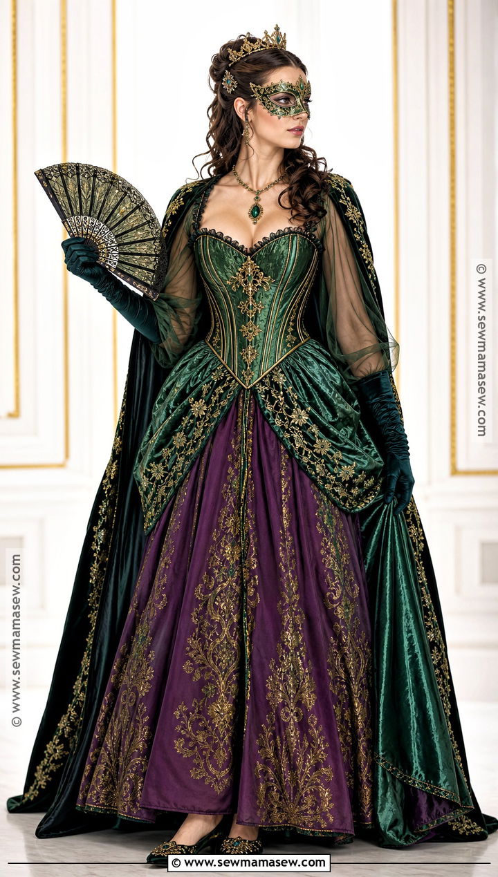 Masquerade Queen Corset Costume - 35 corset costumes