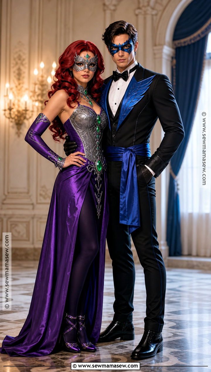 Masquerade Starfire And Nightwing Costume - 35 starfire and nightwing costume ideas