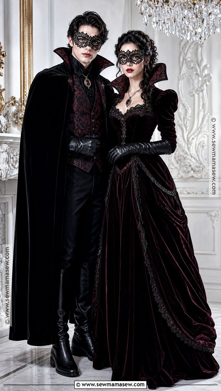 Masquerade Vampire Couple Costume - 35 vampire costume ideas for couples