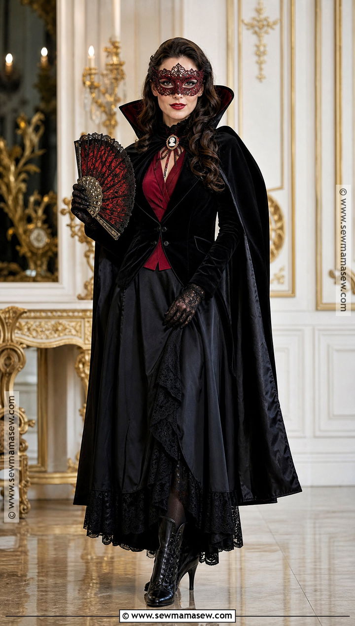 Masquerade Vampire Halloween Mask Costume - 40 halloween mask ideas