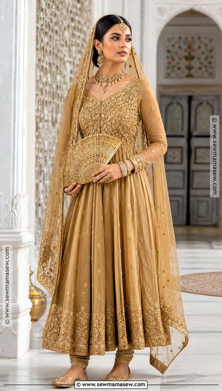 Mastani Gold Anarkali Cosplay - 30 Bollywood Cosplay Ideas