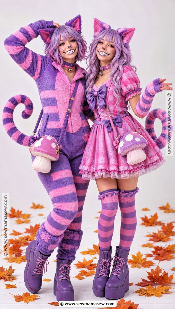 Matching Cheshire Cat Duo Costume - 50 cheshire cat costume ideas