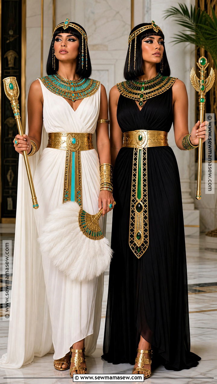 Matching Cleopatra Queens Couple Costume - 30 cleopatra couple costume ideas